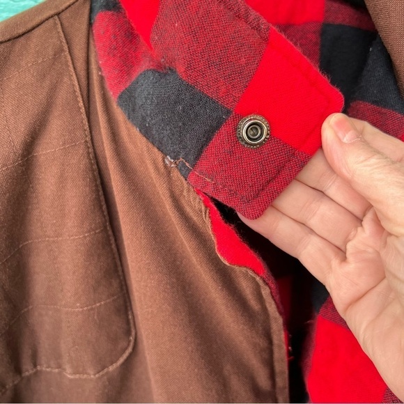 VINTAGE SEARS ROEBUCK REVERSIBLE BARN CHORE UTILITY JACKET COAT SIZE LARGE - Picture 6 of 9